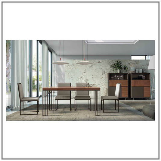 Mueble de salón moderno chapa natural Tacoma / Monrabal Chirivella