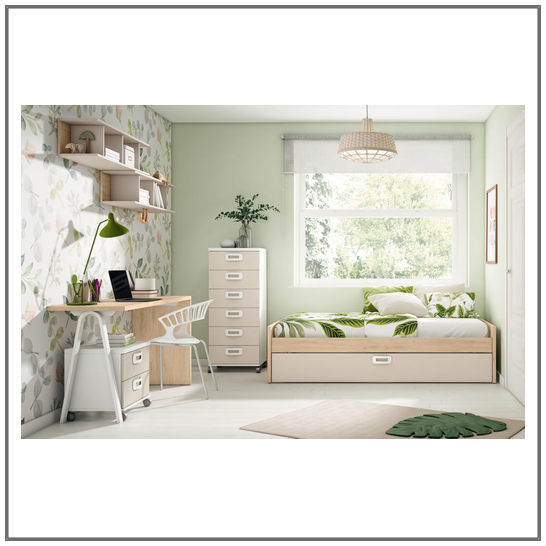 Dormitorio juvenil cama nido modelo GAMES Moblerone