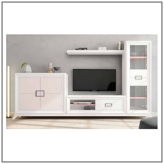 Composición salón chapa natural / lacado, L-gant Heresshome