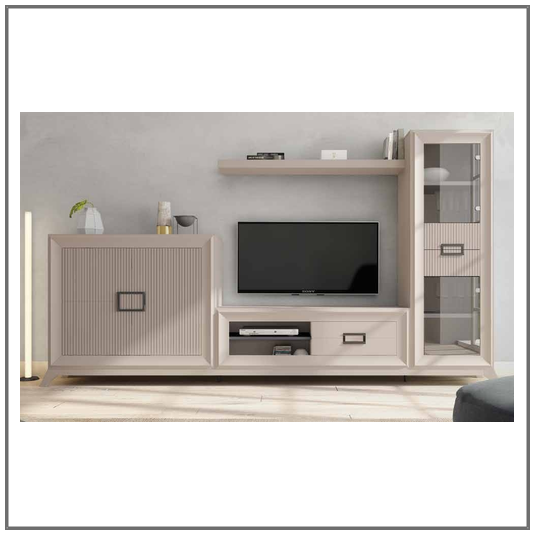 Composición salón chapa natural / lacado, L-gant Heresshome