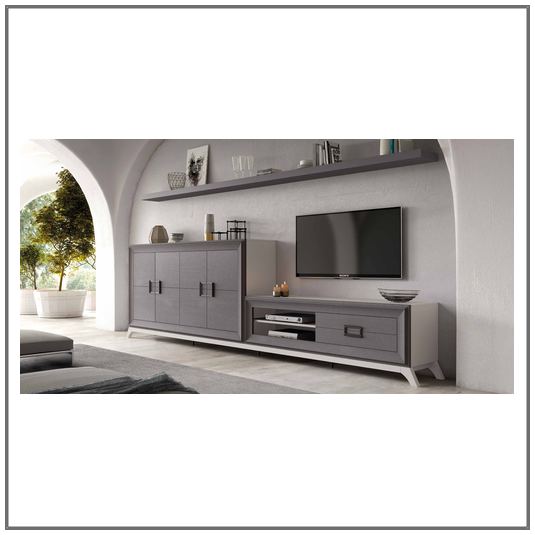 Composición salón chapa natural / lacado, L-gant Heresshome