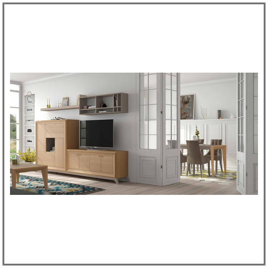Composición salón chapa natural / lacado, L-gant Heresshome