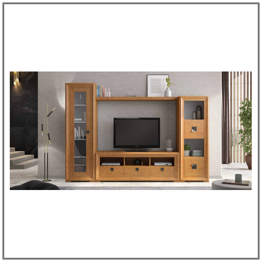 Composición salón chapa natural / lacado, L-gant Heresshome