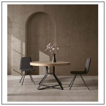 Mesa salón comedor redonda extensible
