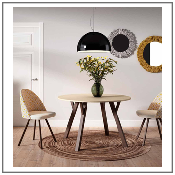 Mesa salón comedor redonda fija