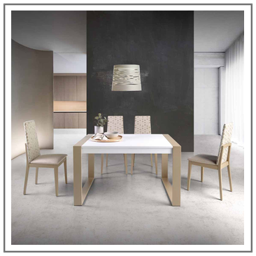 Mesa salón rectangular extensible