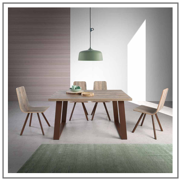 Mesa comedor rectangular fija