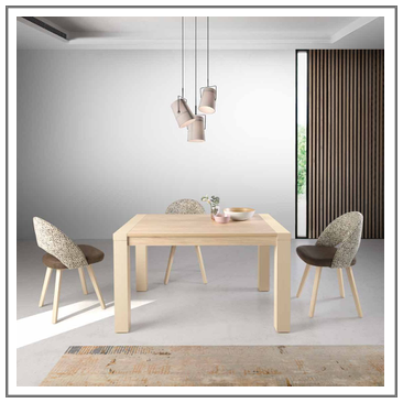 Mesa salón comedor rectangular extensible