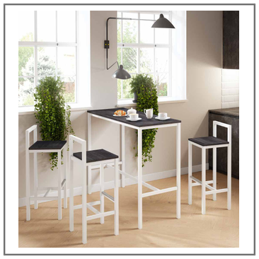 Mesa alta rectangular fija