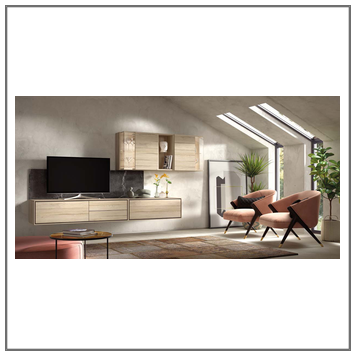 Composición mueble de salón moderno modelo Iris