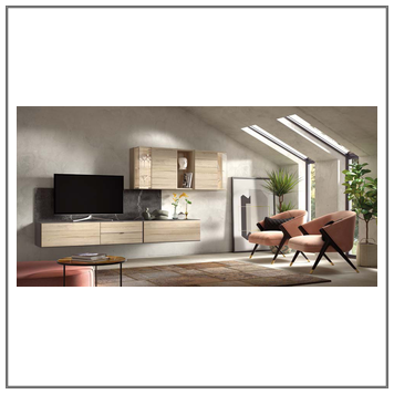 Composición mueble de salón moderno modelo Iris