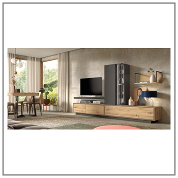 Composición mueble de salón moderno modelo Iris