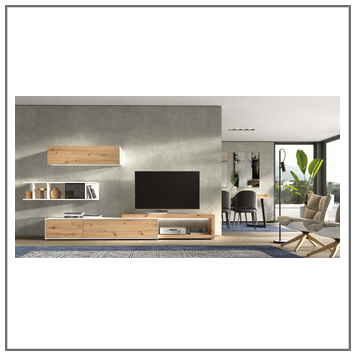 Composición mueble de salón moderno modelo Iris