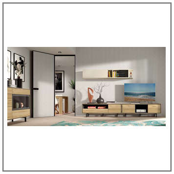 Composición mueble de salón moderno modelo Iris
