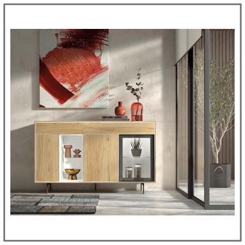 Composición mueble de salón moderno modelo Iris