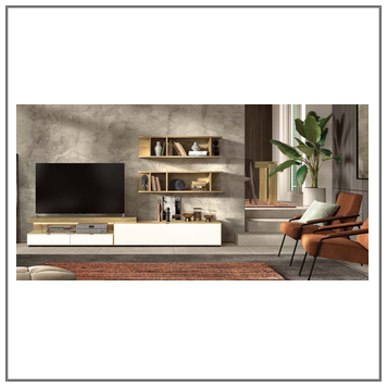 Composición mueble de salón moderno modelo Iris