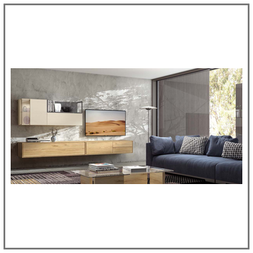 Composición mueble de salón moderno modelo Iris