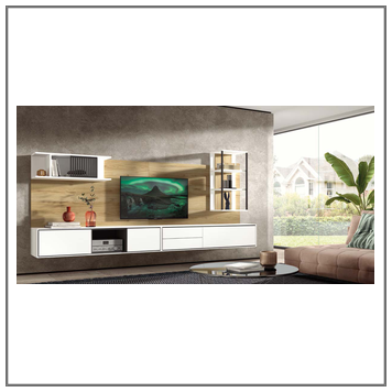 Composición mueble de salón moderno modelo Iris