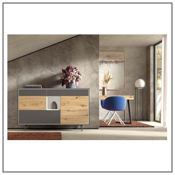 Composición mueble de salón moderno modelo Iris