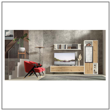 Composición mueble de salón moderno modelo Iris