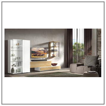 Composición mueble de salón moderno modelo Iris