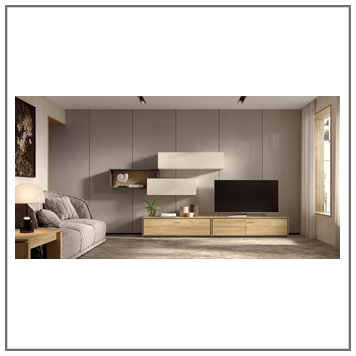Composición mueble de salón moderno modelo Iris