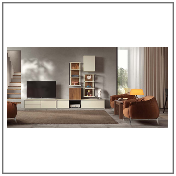 Composición mueble de salón moderno modelo Iris