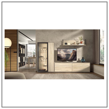 Composición mueble de salón moderno modelo Iris