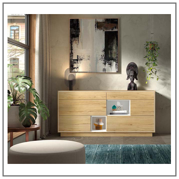 Composición mueble de salón moderno modelo Iris
