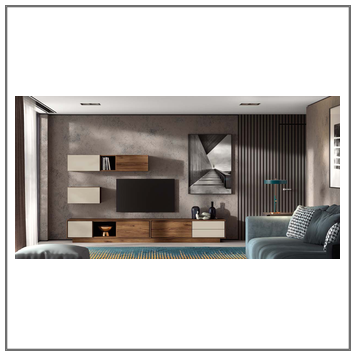 Composición mueble de salón moderno modelo Iris