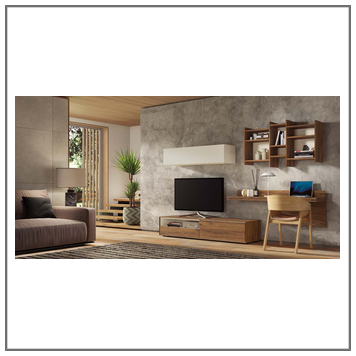Composición mueble de salón moderno modelo Iris