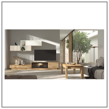 Composición mueble de salón moderno modelo Iris