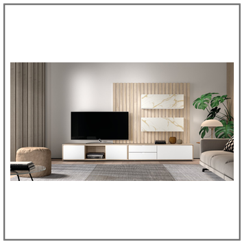 Composición mueble de salón moderno modelo Iris