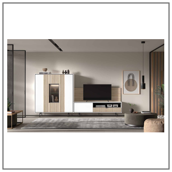 Composición mueble de salón moderno modelo Iris
