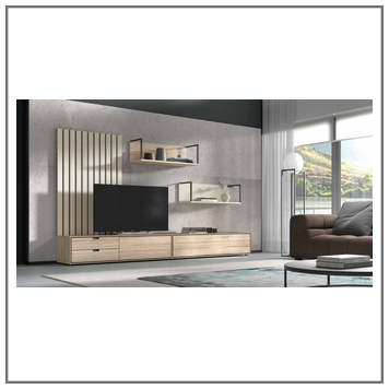 Composición mueble de salón moderno modelo Iris