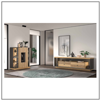 Composición mueble de salón moderno modelo Iris
