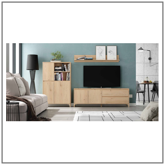 Salón Milano en color Roble