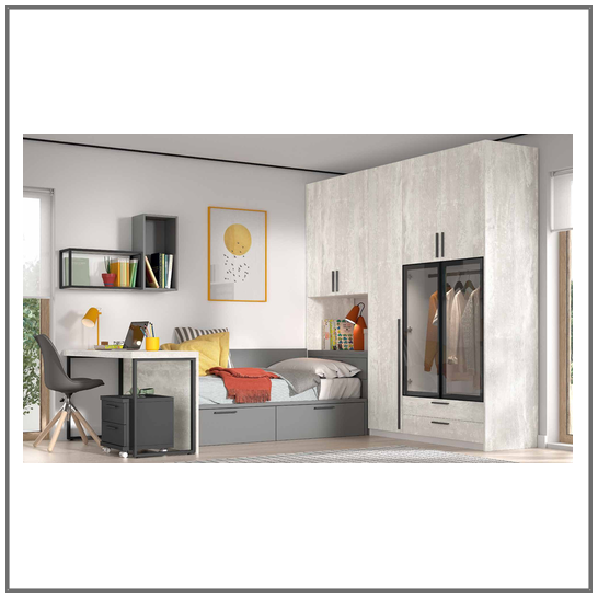 Dormitorio cama nido