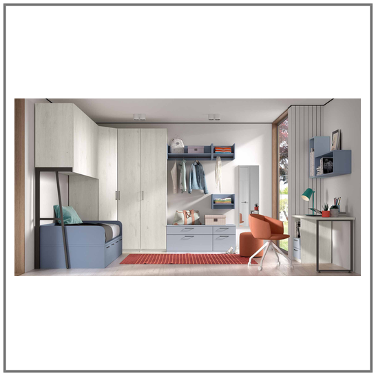 Dormitorio cama nido