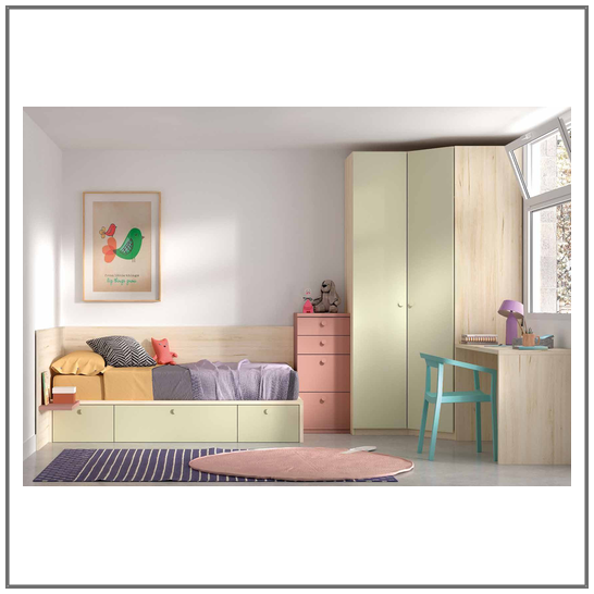 Dormitorio cama nido